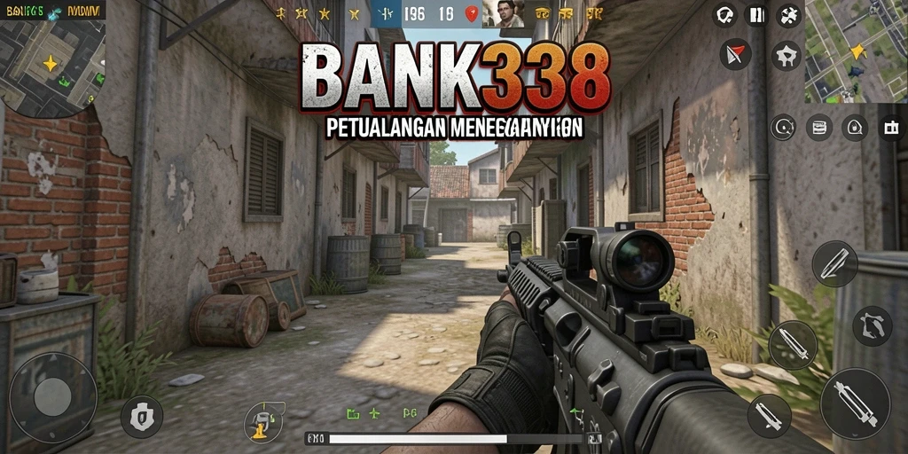 Screenshot gameplay BANK338 menampilkan aksi tembak-menembak yang mendebarkan.