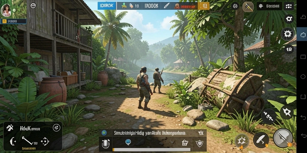 Tampilan gameplay menarik dari IDROK dengan simulasi hidup yang mendalam.