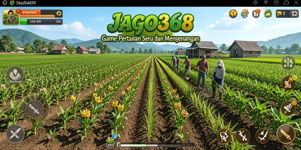 Gambaran screenshot gameplay JAGO368 yang menampilkan aktivitas bertani yang seru.