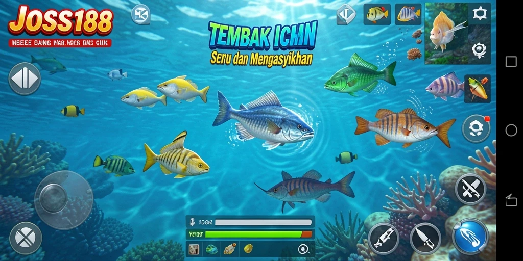 Gameplay menarik dalam JOSS188 saat menangkap ikan.