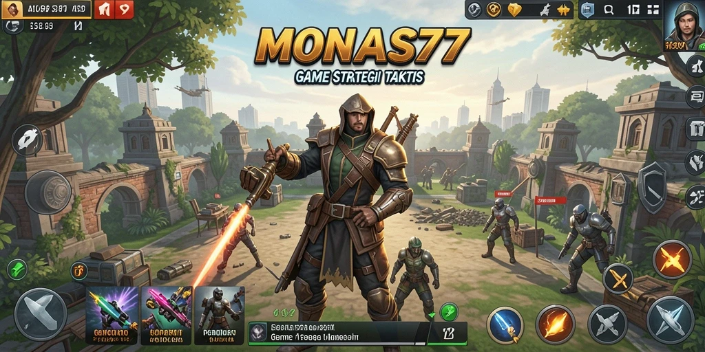 Screenshot MONAS77 menampilkan aksi strategi yang intens.