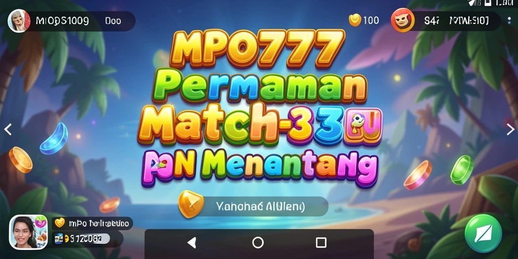 Tampilan gameplay seru dari MPO777 dengan tantangan Match-3.