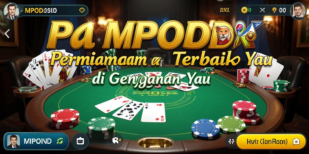 Tampilan gameplay seru di MPOID dengan aksi poker menegangkan.