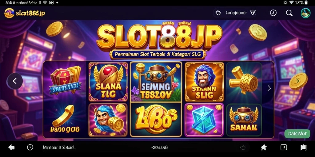 Tampilan dinamis dan menarik dari gameplay SLOT88JP.