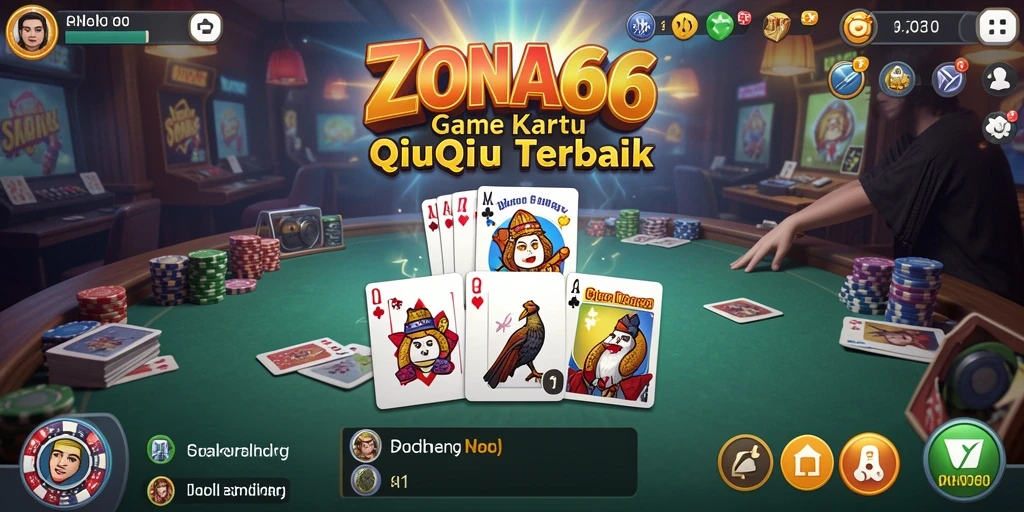 Tampilan menarik saat bermain QiuQiu di ZONA66.
